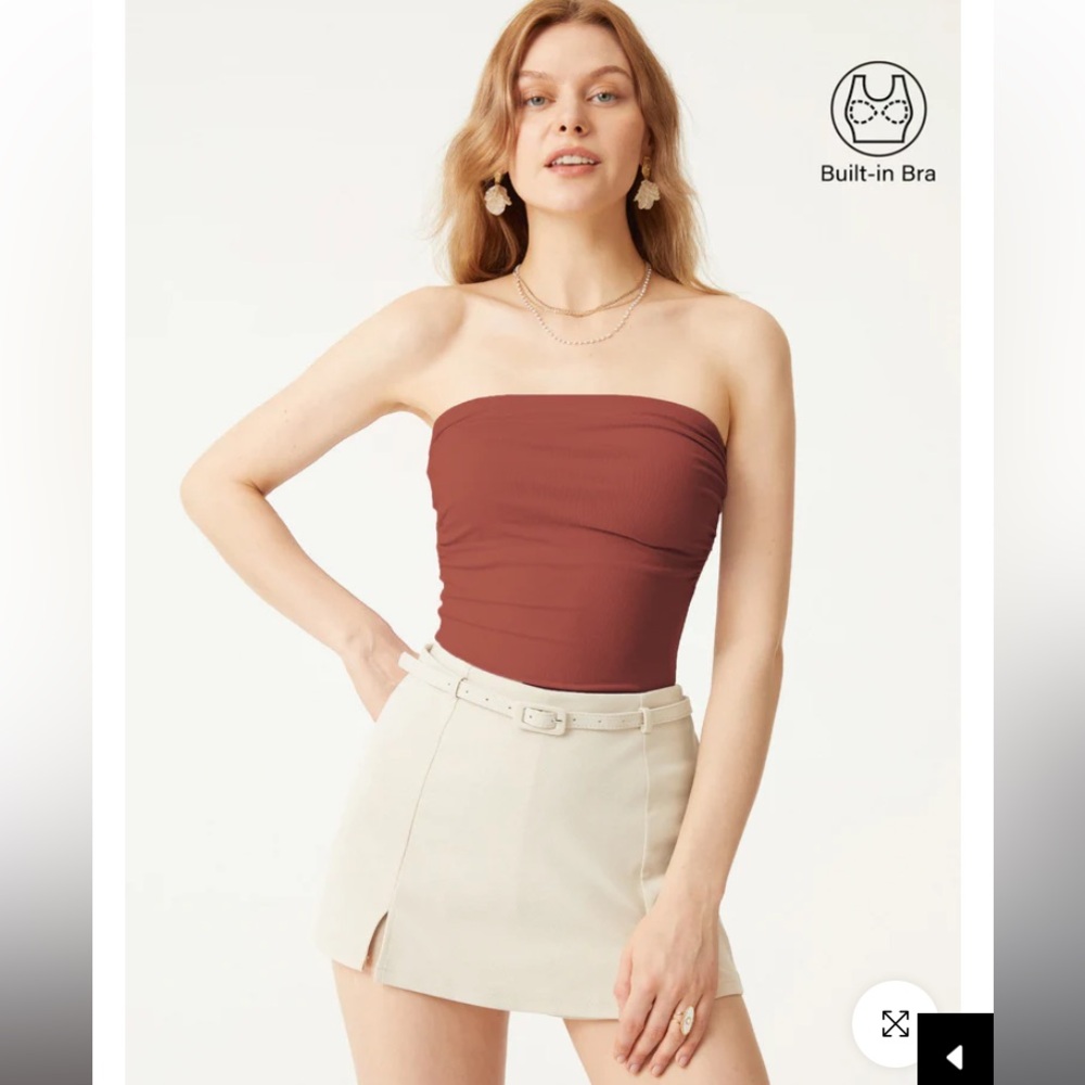 NWOT OGL Eco-SkinKiss Ruched Brami Tube Top